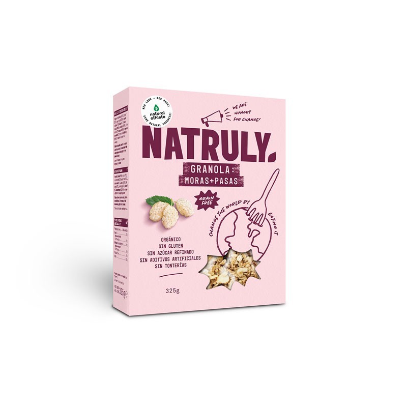 Granola de Moras y Pasas Bio 325g Natruly | Dietisur