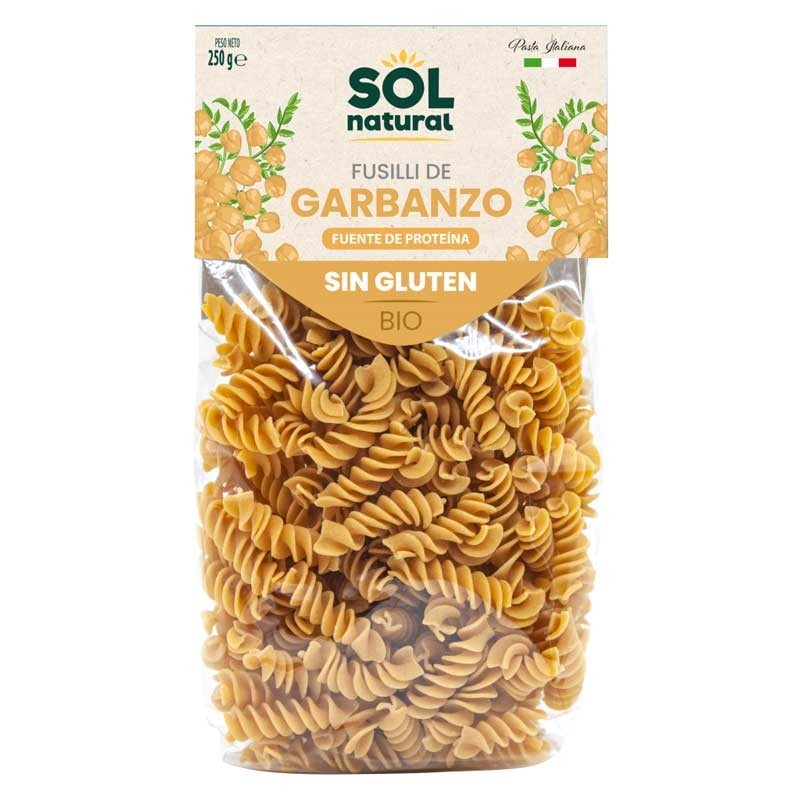 FUSILLI DE GARBANZO BIO SIN GLUTEN 300 g