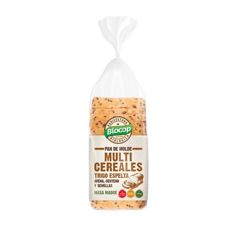 PAN MOLDE TRIGO ESPELTA MULTICEREALES  BIOCOP 400G
