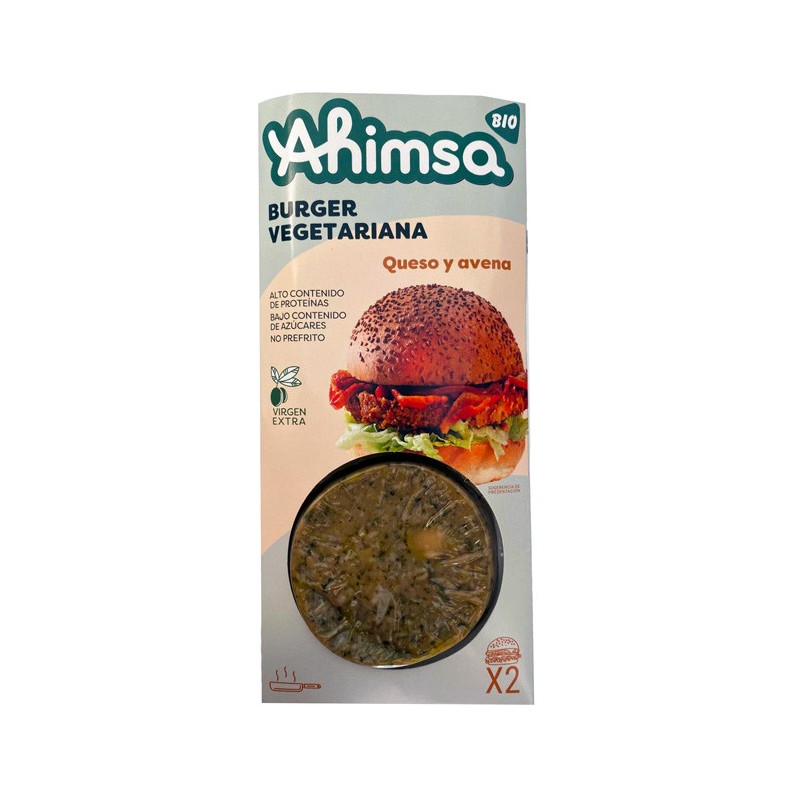 Hamburguesa Queso y Avena Bio 160g AHIMSA
