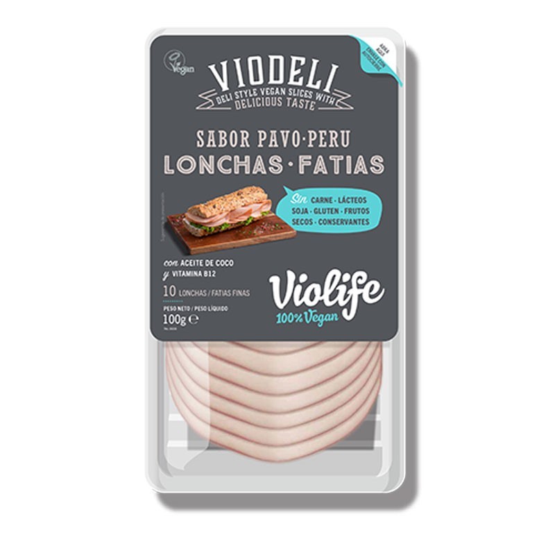 Lonchas vegetales sabor pavo 100gr Violife | Dietisur