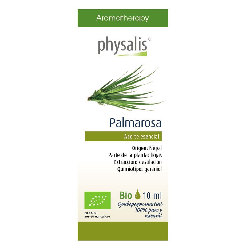 Aceite esencial de palmarosa bio 10ml Physalis | Dietisur