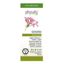 Aceite esencial de geranio bio 10 ml Physalis | Dietisur