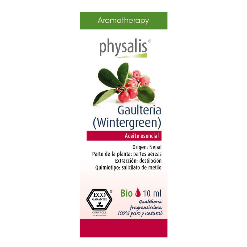 Aceite esencial de gaulteria (wintergreen) bio 10ml Physalis | Diet...