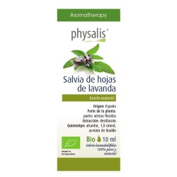 Aceite esencial de salvia de hojas de lavanda bio 10ml Physalis | D...