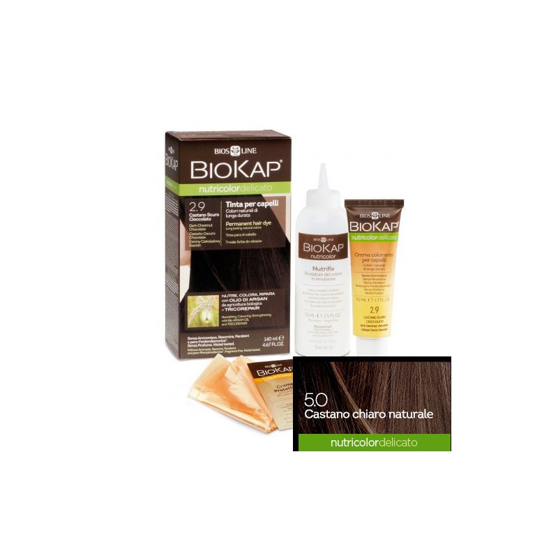 5.00 NATURAL - LIGHT BROWN GENTLE DYE - 140 ML CAS