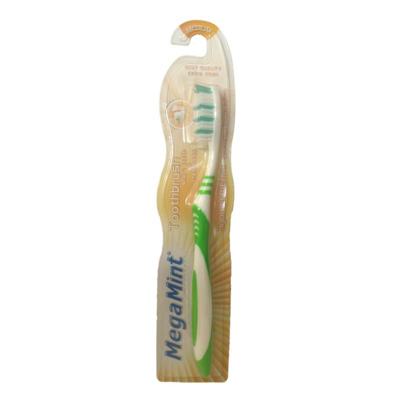 Cepillo de dientes adulto medium Megamint
