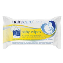 Toallitas para bebe 100% algodón 50 unidades Natracare | Dietisur
