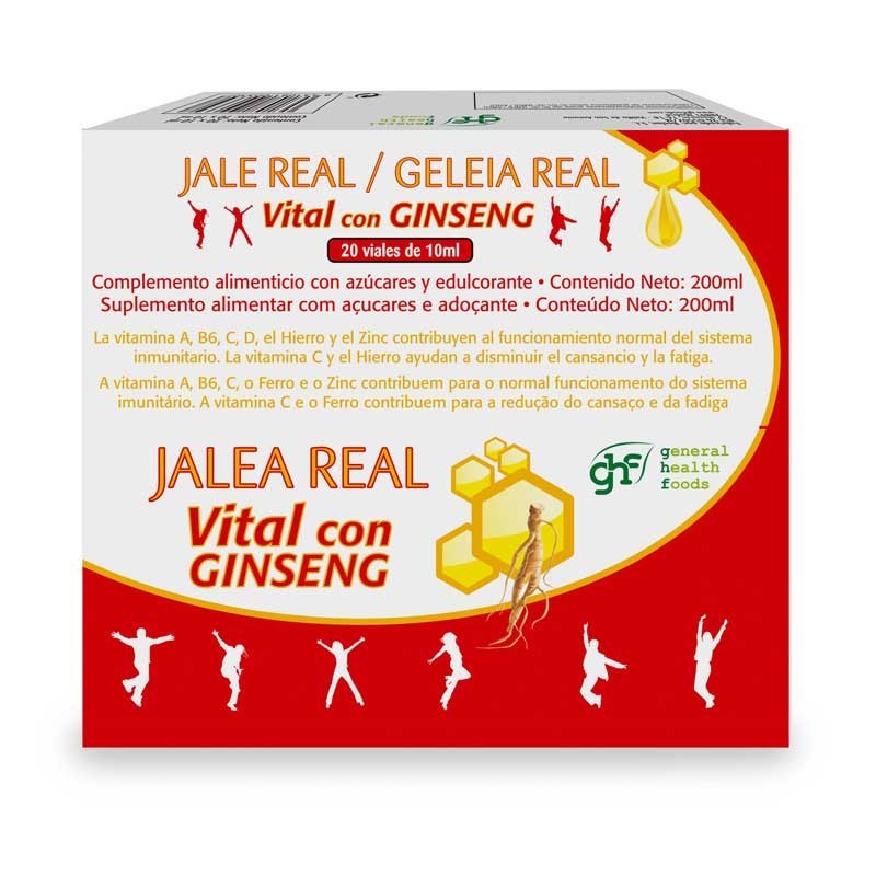 Jalea Real Vital Ginseng viales 20x10ml GHF | Dietisur