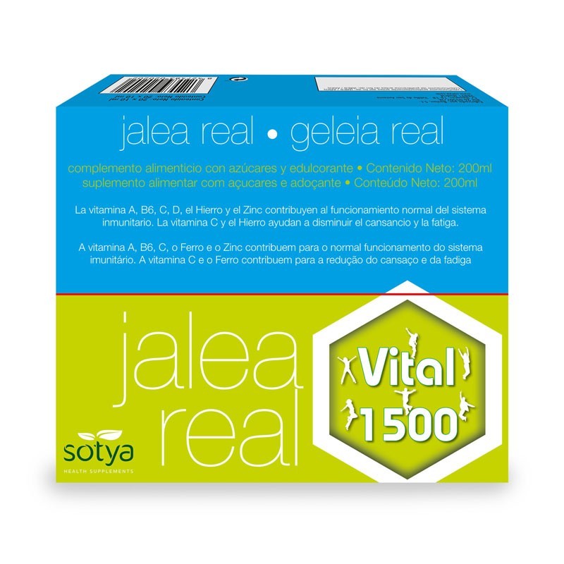 Jalea real vital 1500mg 10ml 20 viales Sotya | Dietisur