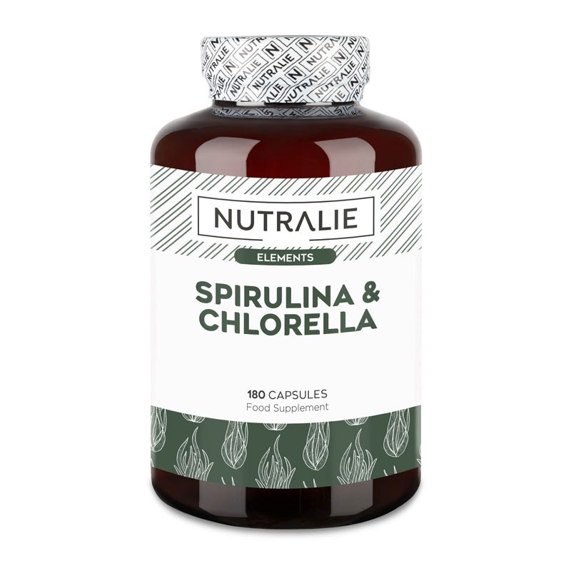 Spirulina & Chlorella 180 caps Nutralie | Dietisur