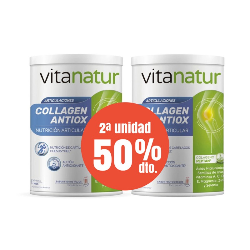 Collagen antiox plus 360g 2ª unidad 50% dto Vitanatur | Dietisur