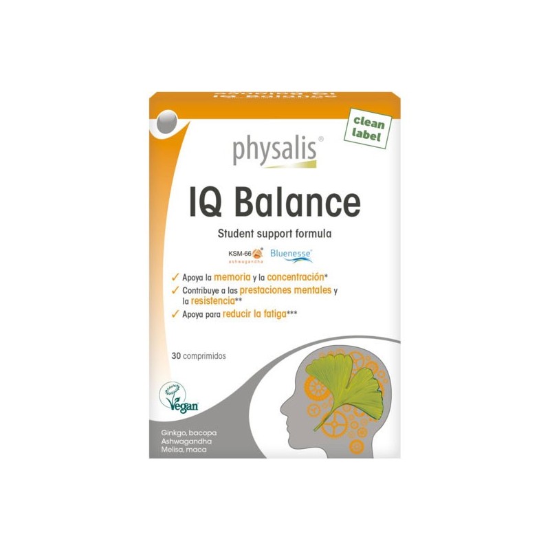 IQ balance memoria 30 comprimidos Physalis | Dietisur