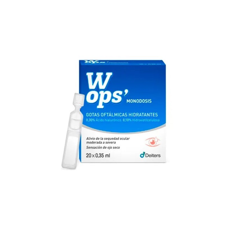 Gotas de ojos Hidratantes acido hialuronico monodosis 20x0.35ml Wops’