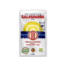 Arroz redondo blanco envase de plastico bio 1kg Calasparra | Dietisur