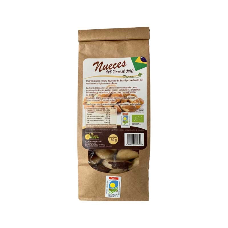Nueces de Brasil Bio 150g Dream Foods | Dietisur
