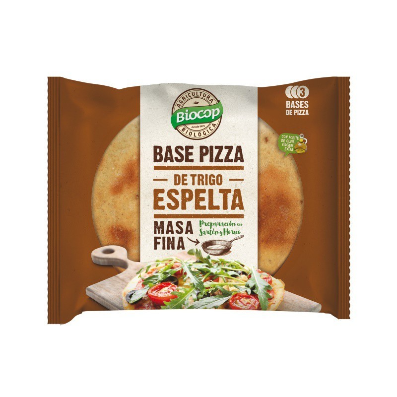 BASE PIZZA MASA FINA ESPELTA 390 gr