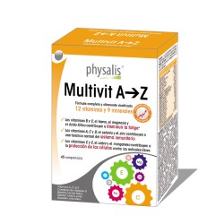 Multivit A-Z 45 comprimidos Physalis | Dietisur