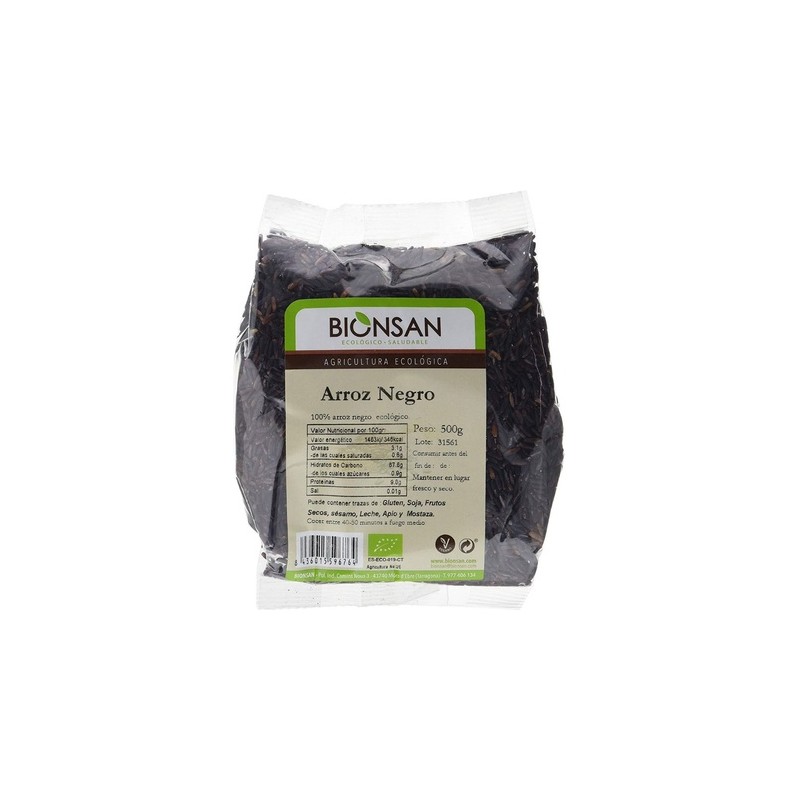 Arroz Negro Bio 500g Bionsan | Dietisur