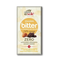 Chocolate Biter 72% stevia almendra 100g