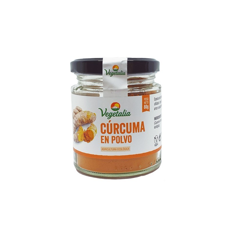 Curcuma polvo bio 80g Vegetalia | Dietisur