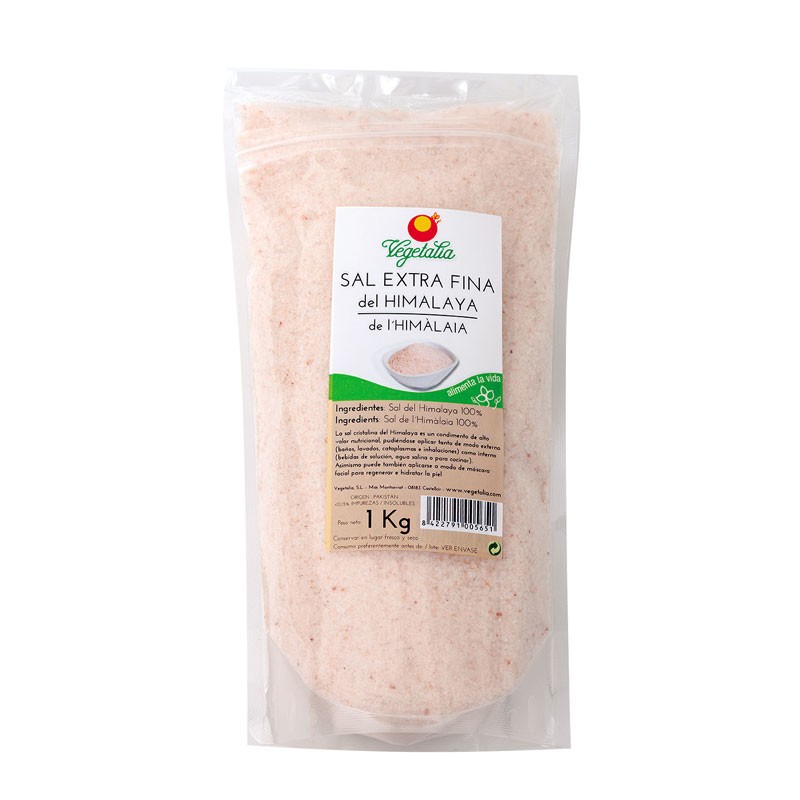 Sal del himalaya extra fina 1kg Vegetalia | Dietisur