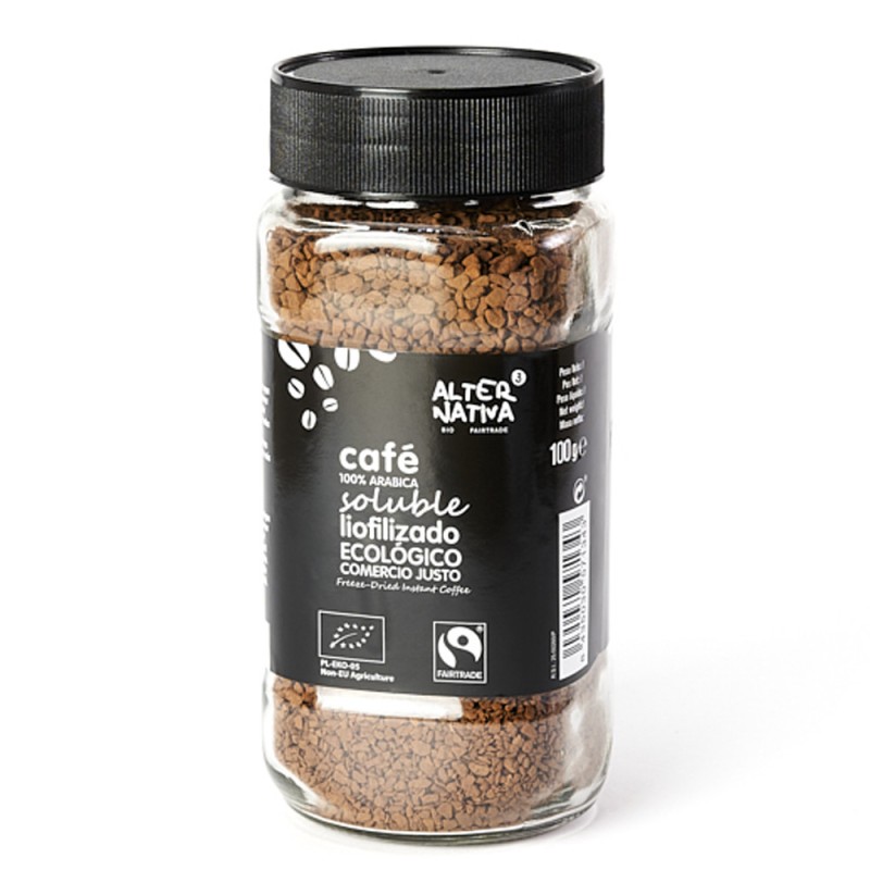 Cafe soluble liofilizado bio 100 g Alternativa 3 | Dietisur