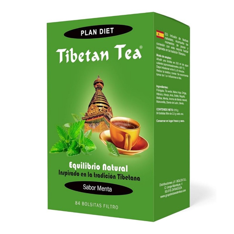 Te tibetano de menta 90 filtros Tibetan Tea