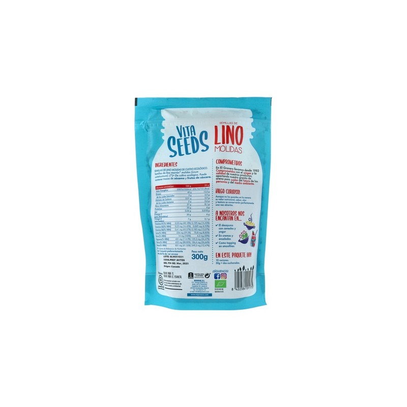 Vitaseeds Lino molido Bio 300gr