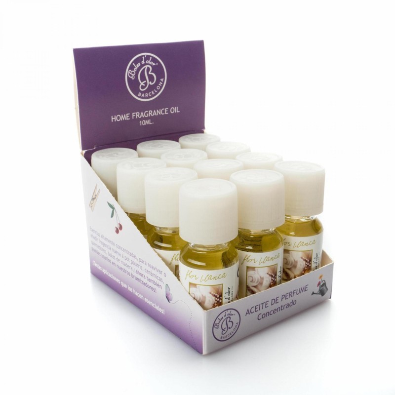 Aceite Perfume concentrado Flor Blanca 12x10ml Boles d'olor | Dietisur