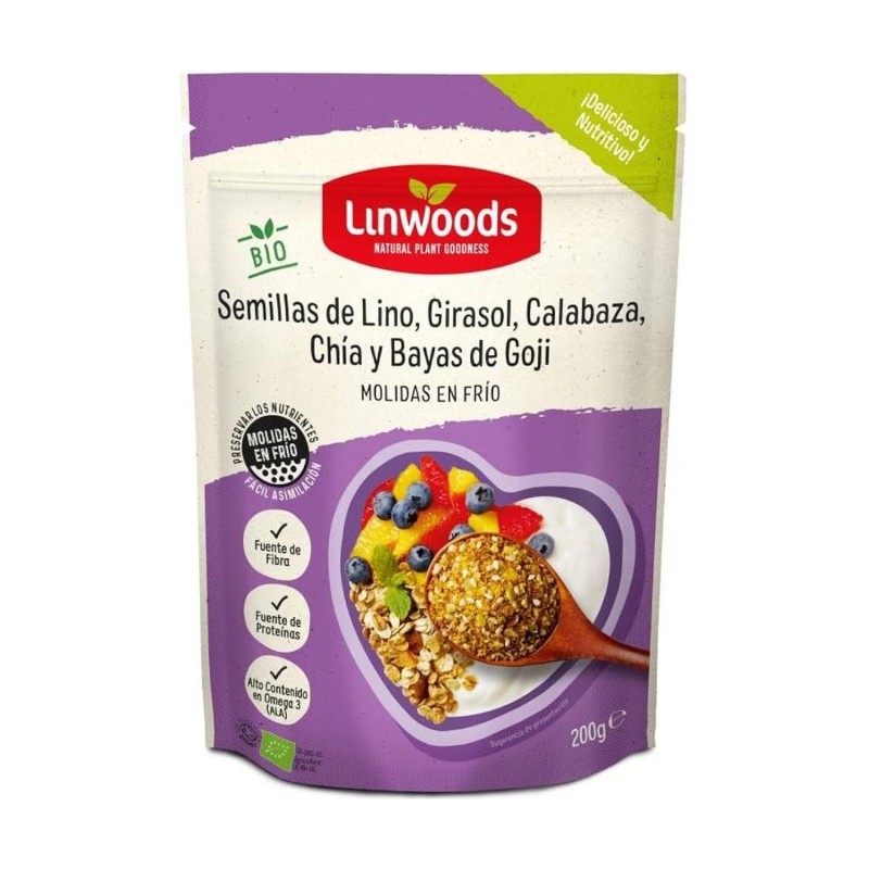 SEMILLAS LINO-GIRAS-CALAB-CHIA-GOJI BIO 200 g
