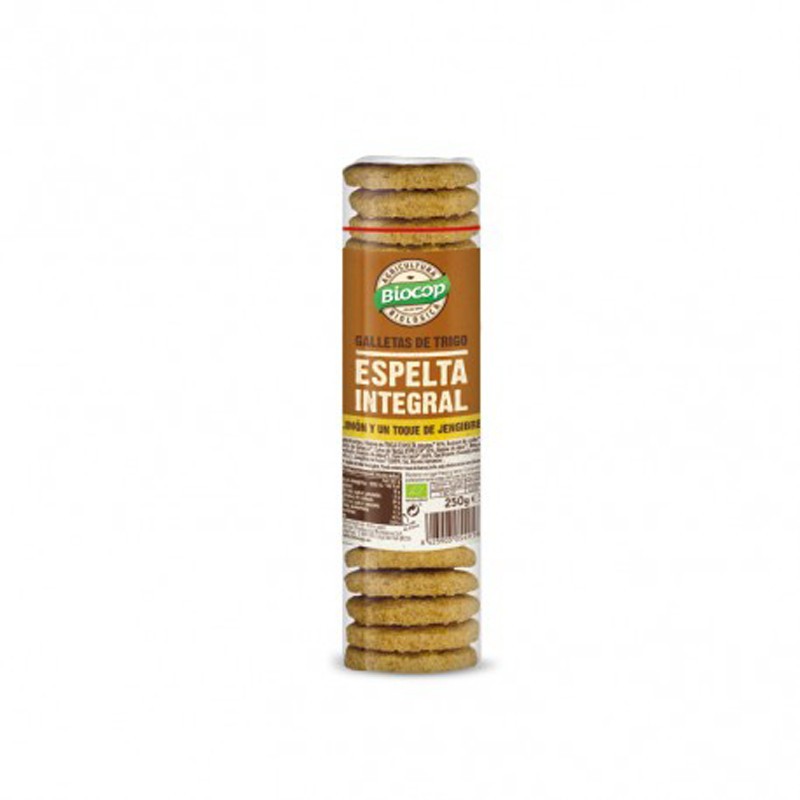 GALLETA ESPELTA INT. JENGIBRE LIMÓN 250 gr