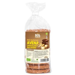 GALLETAS AVENA CHOCOLATE Y MACADAMIA BIO 200 g
