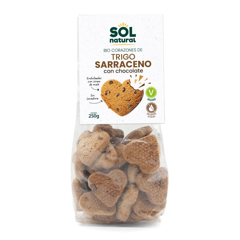 CORAZONES T. SARRACENO CHOCOLATE Y SIROPE MAIZ BIO
