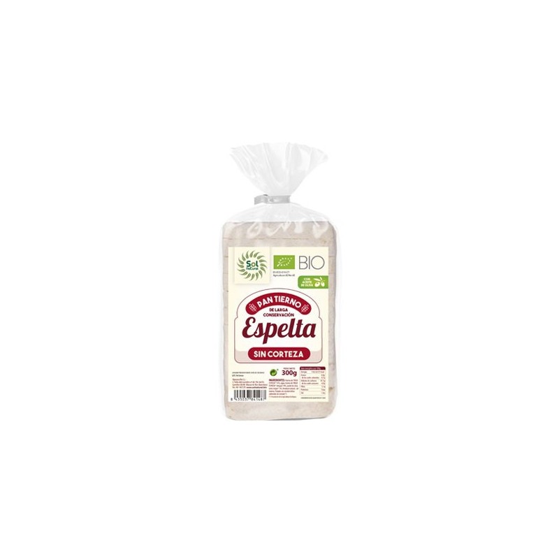 PAN TIERNO DE ESPELTA SIN CORTEZA BIO 300 g