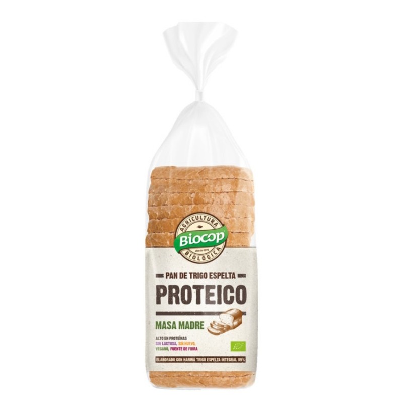 Pan de molde de trigo espelta integral proteico Bio 400g Biocop