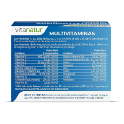 Multivitaminas y Minerales 24 comprimidos Vitanatur Esencial