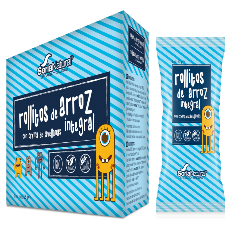 ROLLITOS DE ARROZ CACAO 4 Uds