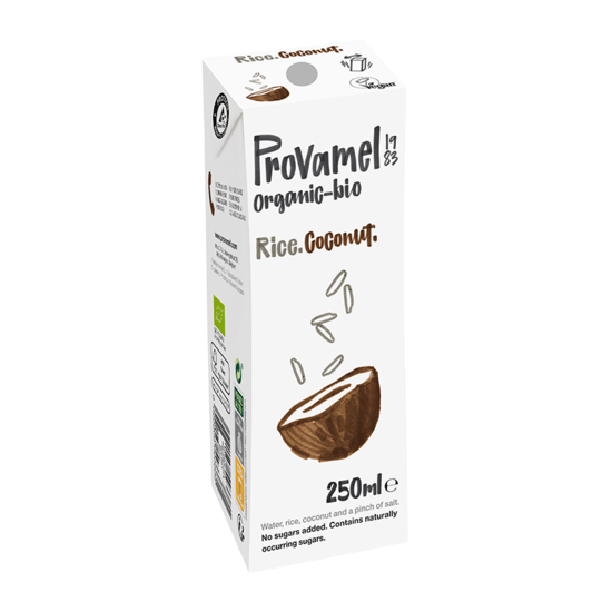 BEBIDA DE ARROZ-COCO BIO, MINI BRIK 250