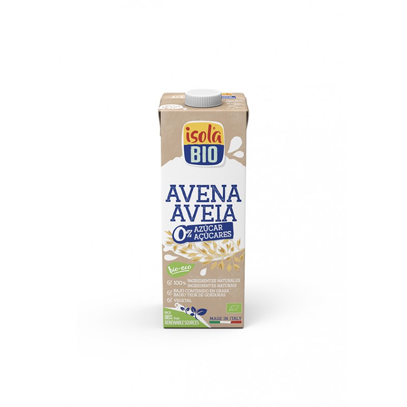 BEBIDA VEGETAL AVENA SIN AZUCAR BIO 1 Litro
