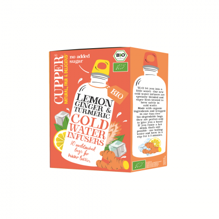 INFUSION FRIA CON LIMON JENGIBRE Y CURCUMA BIO