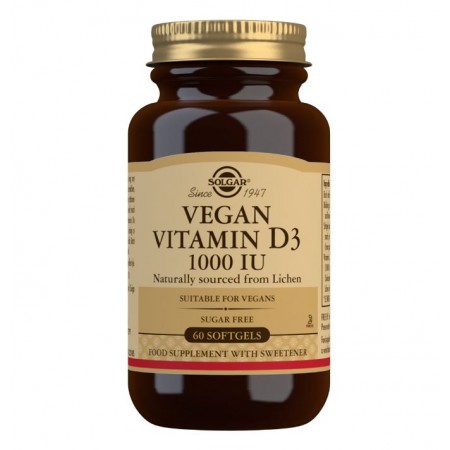 VITAMINA D3 VEGANA 1000 UI 60 Caps blandas