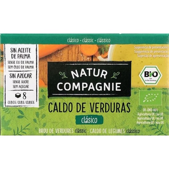 CALDO DE VERDURAS SIN AZUCAR BIO 84G