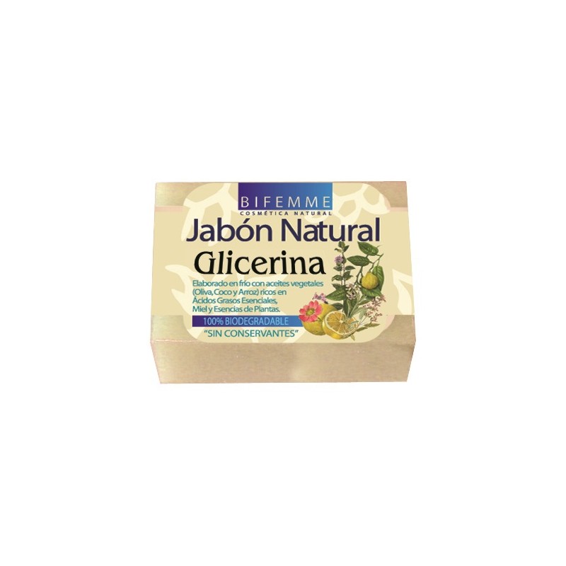 JABON NATURAL GLICERINA 100 gr