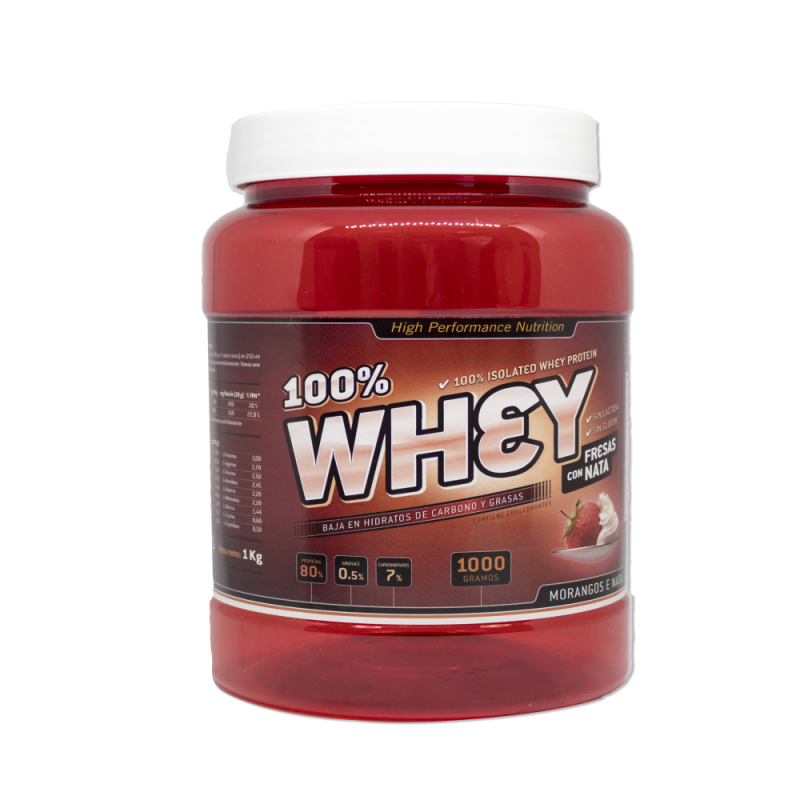 100% WHEY FRESA Y NATA 1 kgrs.