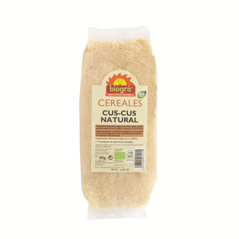 CUS-CUS NATURAL 500G BIO