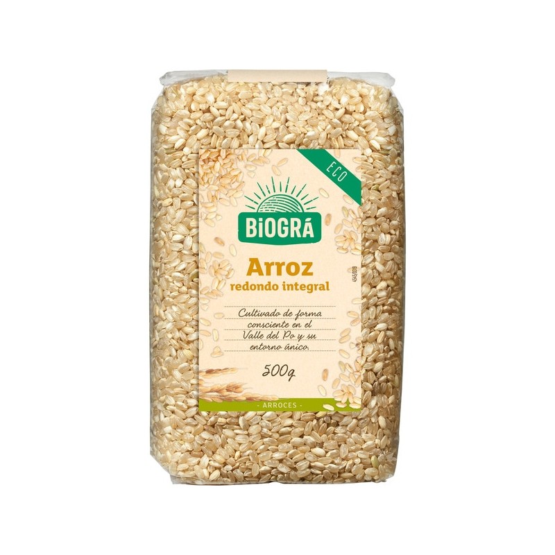 ARROZ INTEGRAL REDONDO 500G BIOGRA BIO