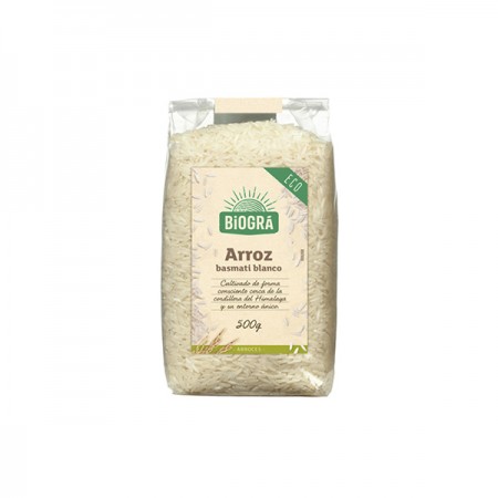 ARROZ BASMATI BLANCO 500G BIOGRA BIO