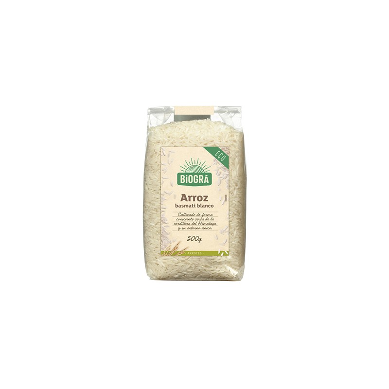ARROZ BASMATI BLANCO 500G BIOGRA BIO