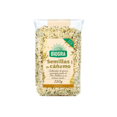 SEMILLAS DE CAÑAMO PELADAS 250G BIOGRA BIO
